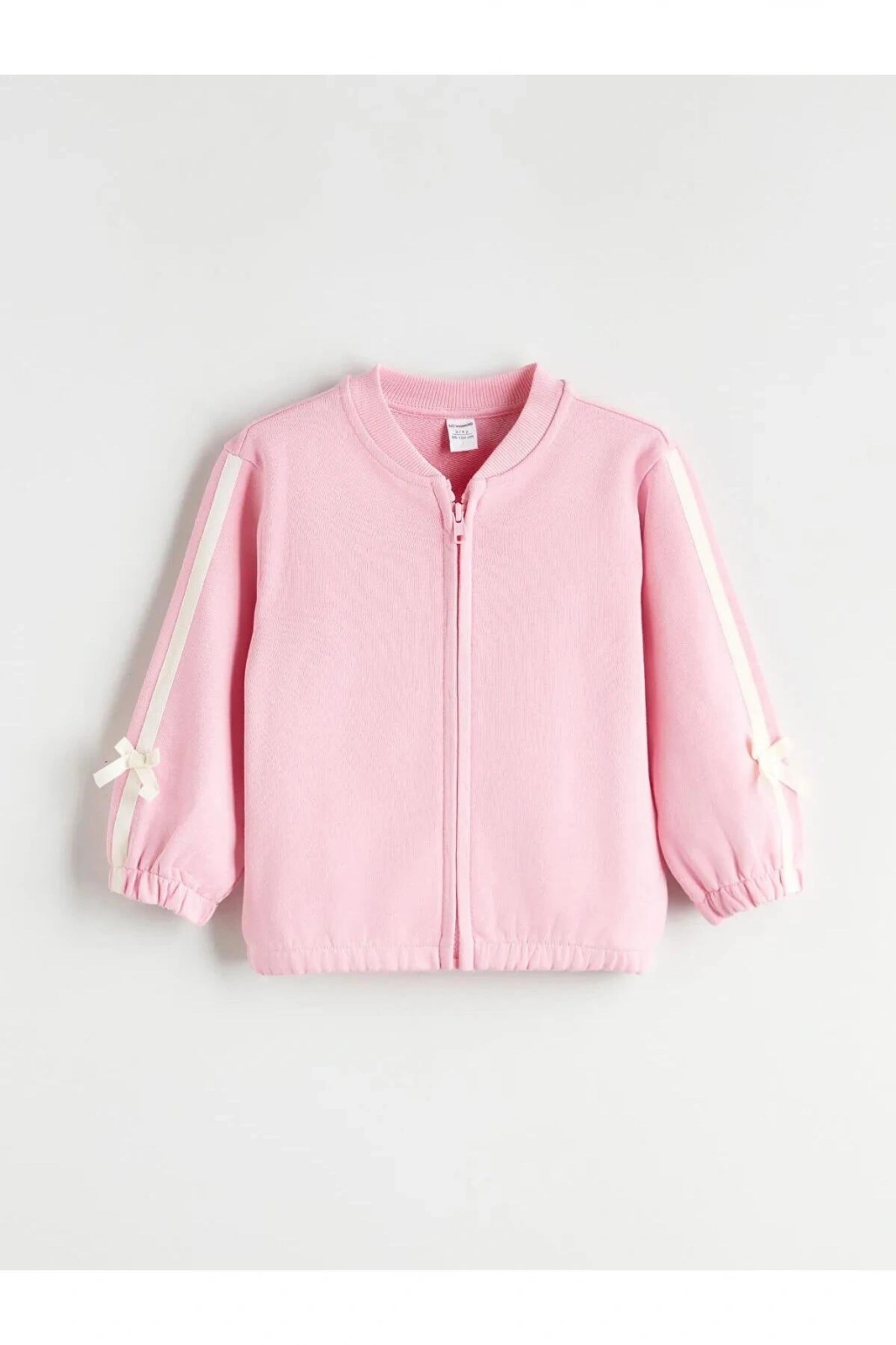 LCW Bisiklet Yaka Fiyonk Detaylı Kız Çocuk Hırka (W5)