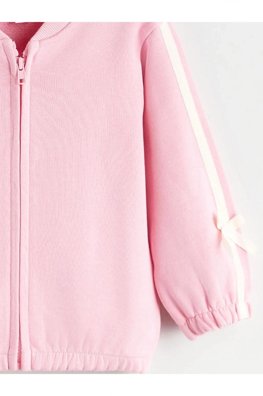 LCW Bisiklet Yaka Fiyonk Detaylı Kız Çocuk Hırka (W5)