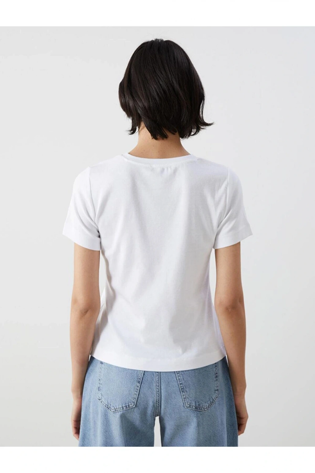 LCW Bisiklet Yaka Kadın Tişört