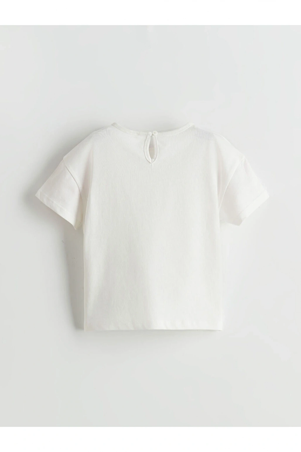 LCW Bisiklet Yaka Pamuklu Kız Çocuk Tişört