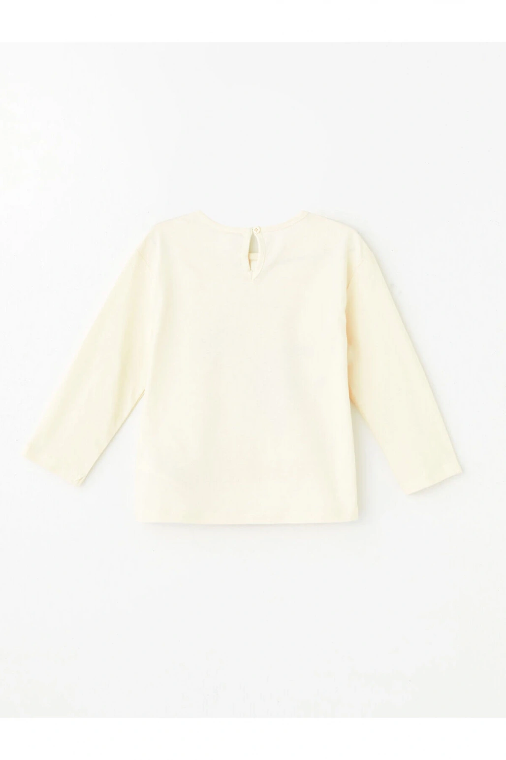 LCW Bisiklet Yaka Uzun Kollu Baskılı Kız Bebek Tişört