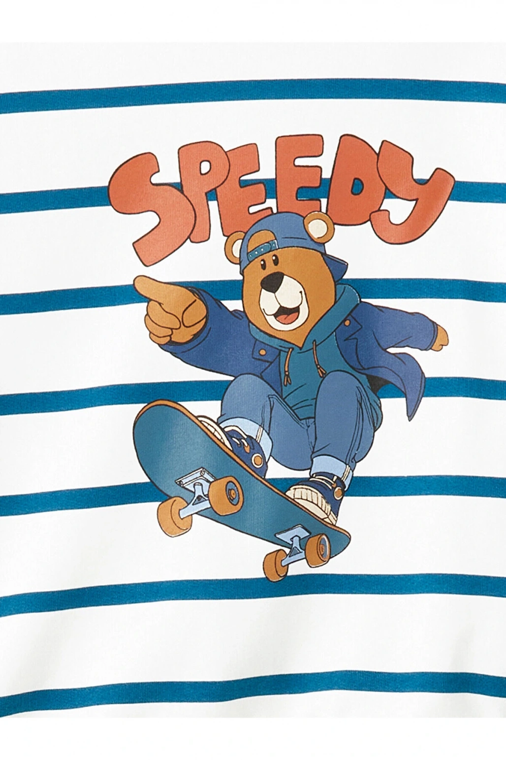 Lcw Bisiklet Yaka Uzun Kollu Çizgili Erkek Bebek Sweatshirt Ve Eşofman Alt 2li Takım