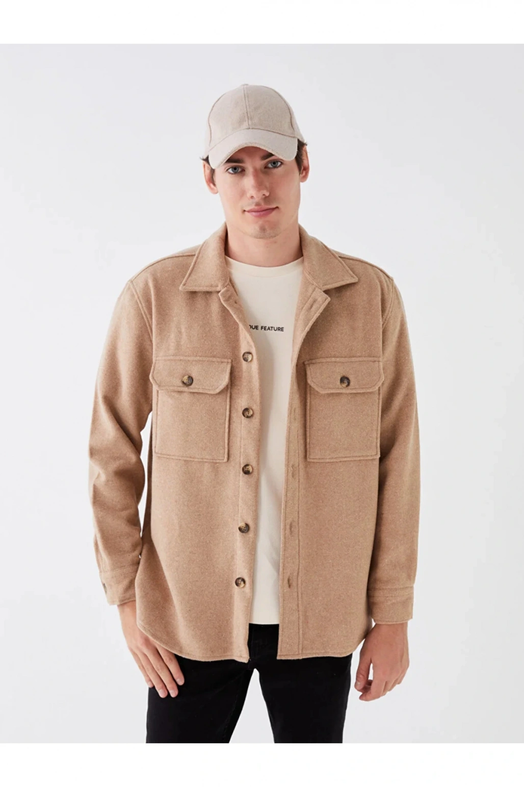 LCW Casual Rahat Kalıp Uzun Kollu Erkek Oduncu Gömlek Ceket