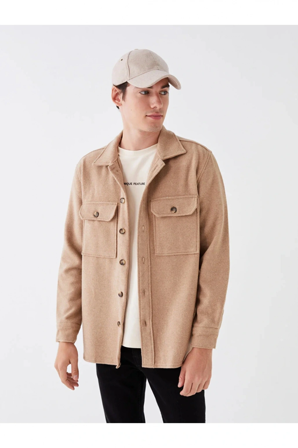 LCW Casual Rahat Kalıp Uzun Kollu Erkek Oduncu Gömlek Ceket