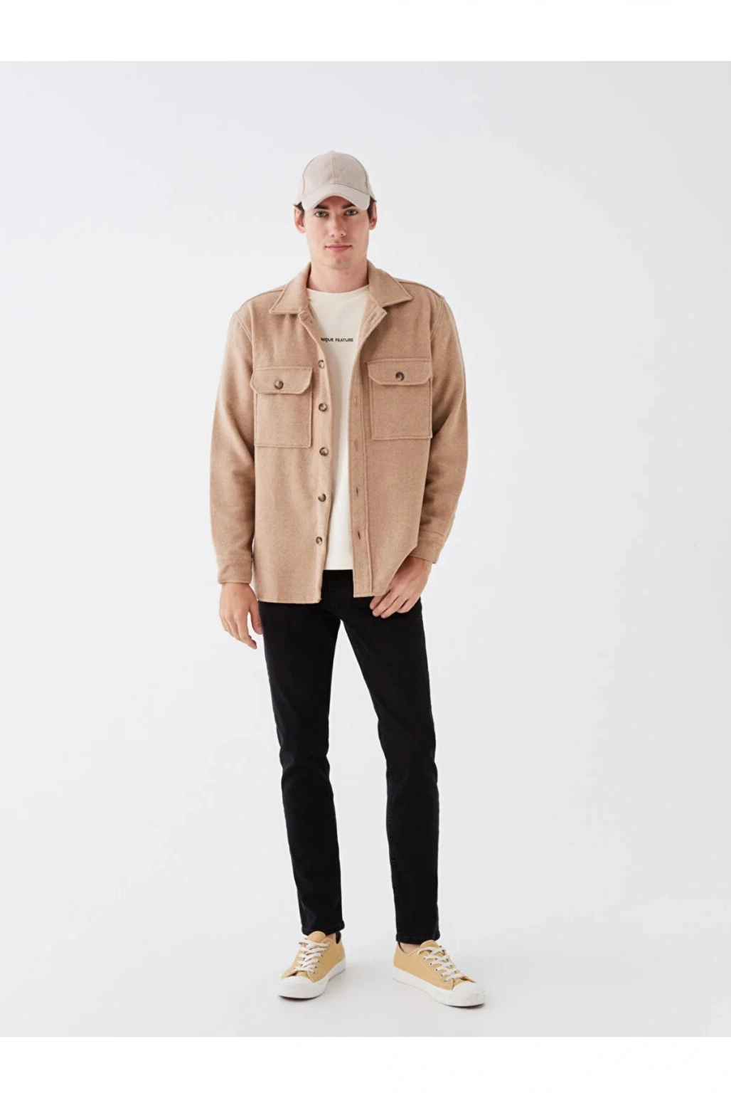 LCW Casual Rahat Kalıp Uzun Kollu Erkek Oduncu Gömlek Ceket