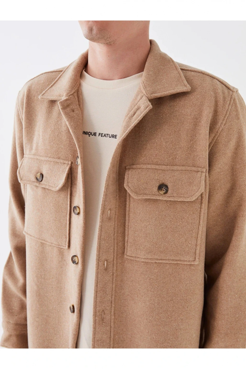 LCW Casual Rahat Kalıp Uzun Kollu Erkek Oduncu Gömlek Ceket