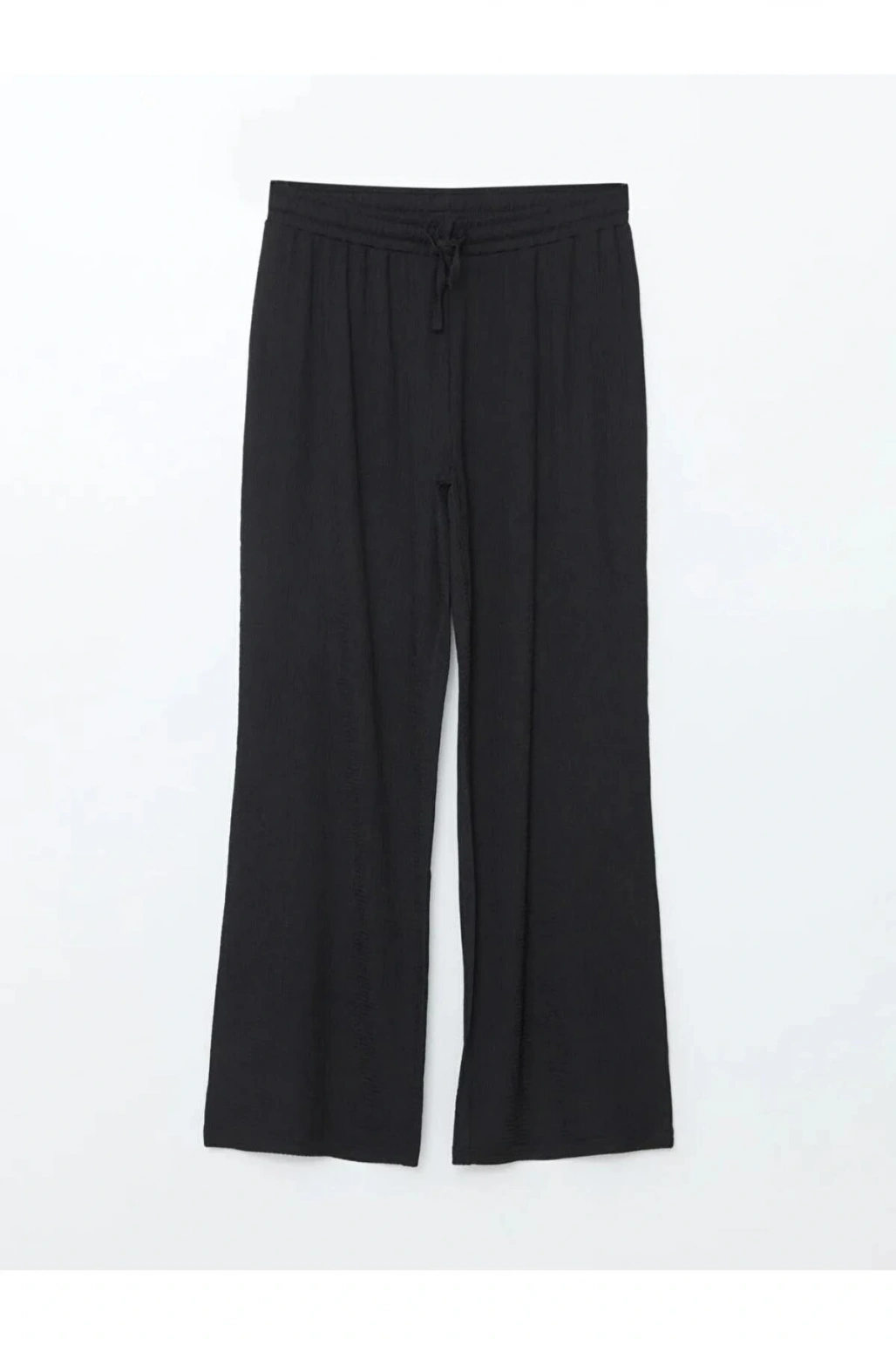 LCW Comfort Siyah Beli Lastikli Dokulu Kadın Pantolon