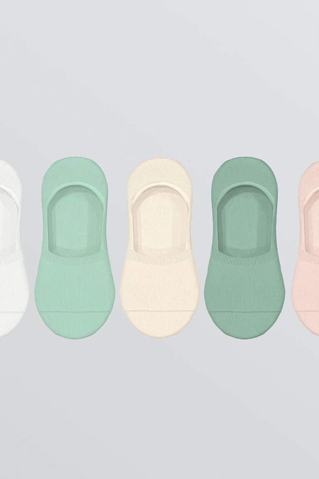 LCW DREAM Pembe Kadın Düz Babet Çorap 5li