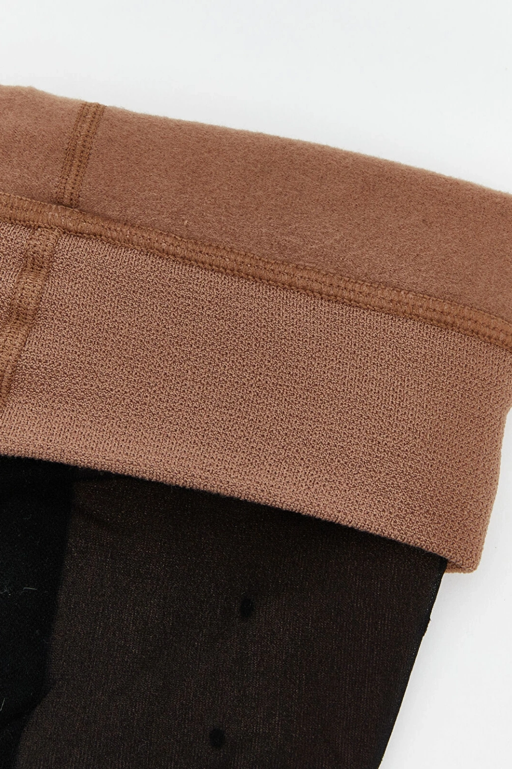 LCW DREAM Siyah Çift Katlı Puantiyeli Kadın Külotlu Çorap