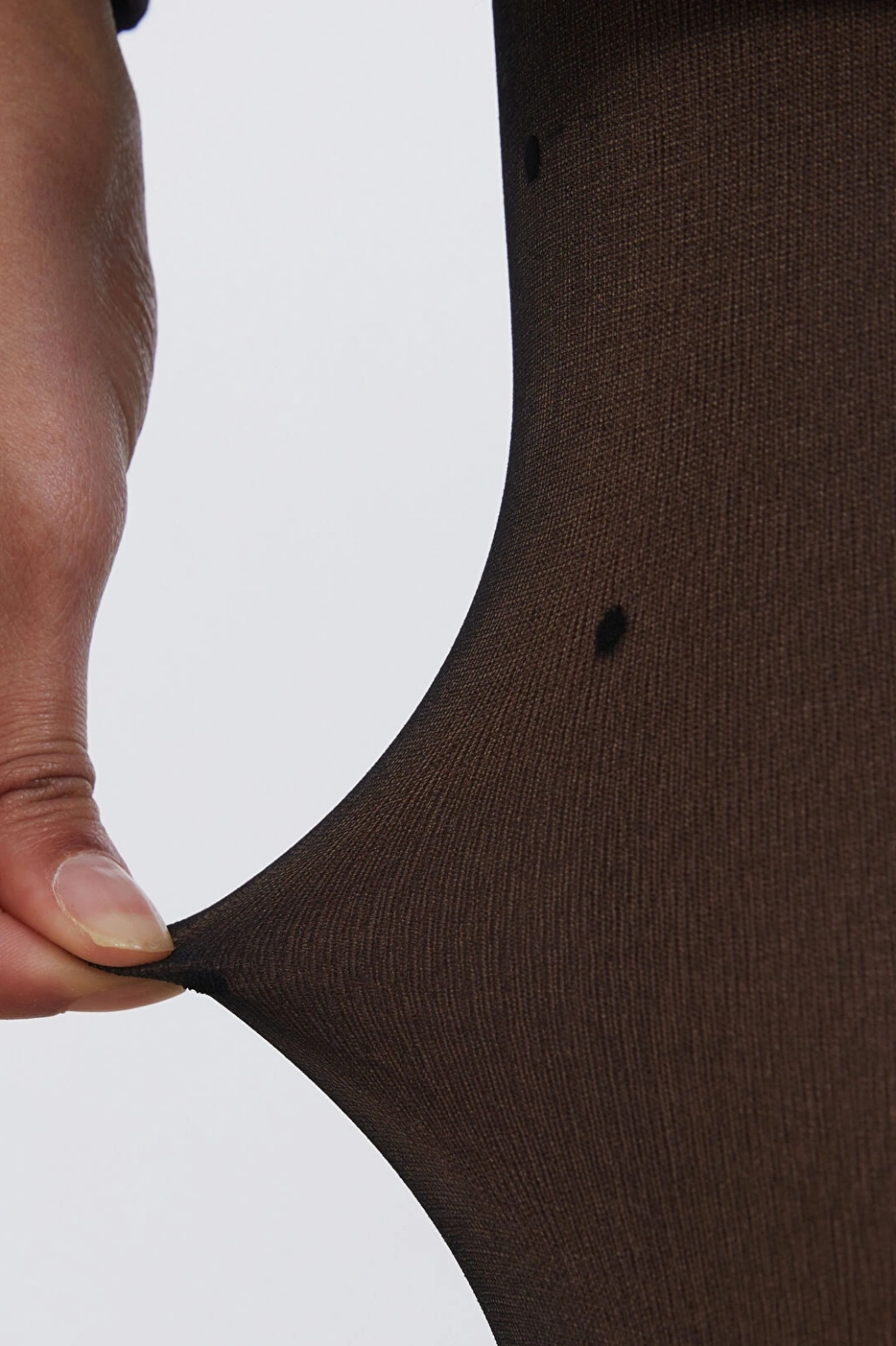 LCW DREAM Siyah Çift Katlı Puantiyeli Kadın Külotlu Çorap