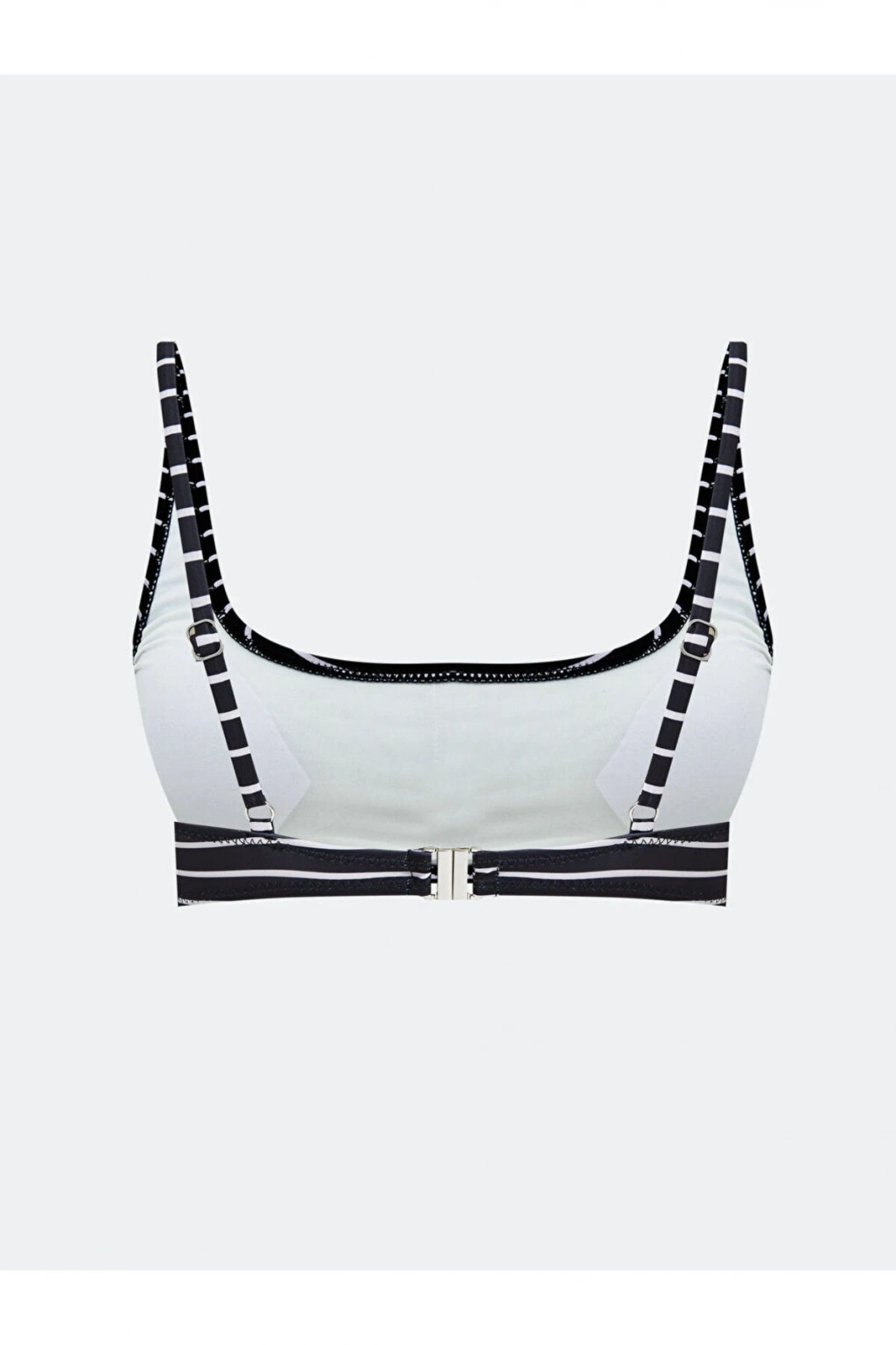 LCW DREAM Siyah Çizgili Çıkarılabilir Pedli Kadın Bikini Üst