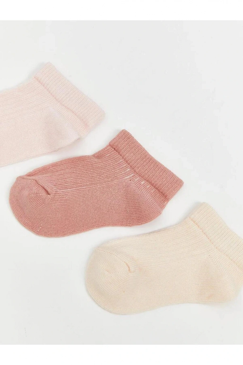 LCW ECO Basic Kız Çocuk Patik Çorap 3lü (W5)