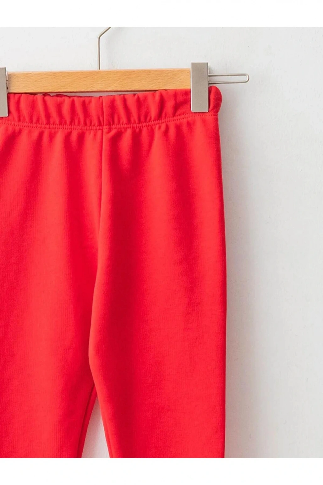 LCW ECO Kırmızı Beli Lastikli Basic Kız Bebek Tayt