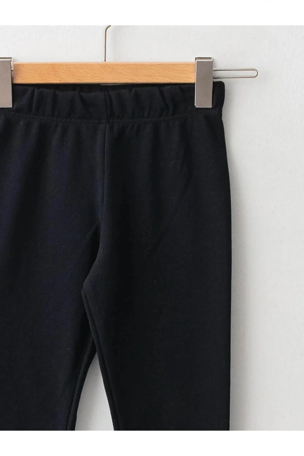 LCW ECO Siyah Beli Lastikli Basic Kız Bebek Tayt