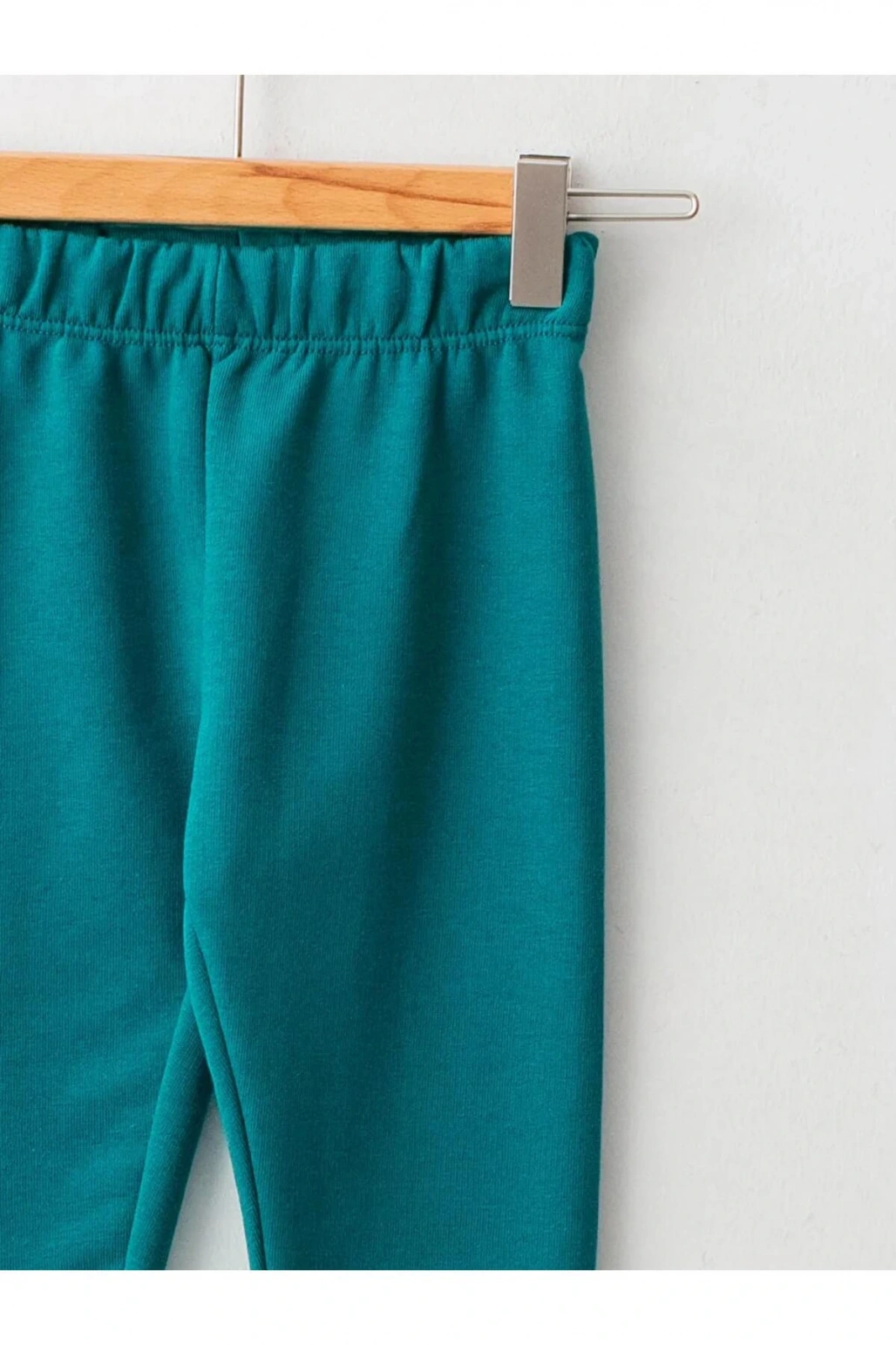 LCW ECO Yeşil Beli Lastikli Basic Kız Bebek Tayt