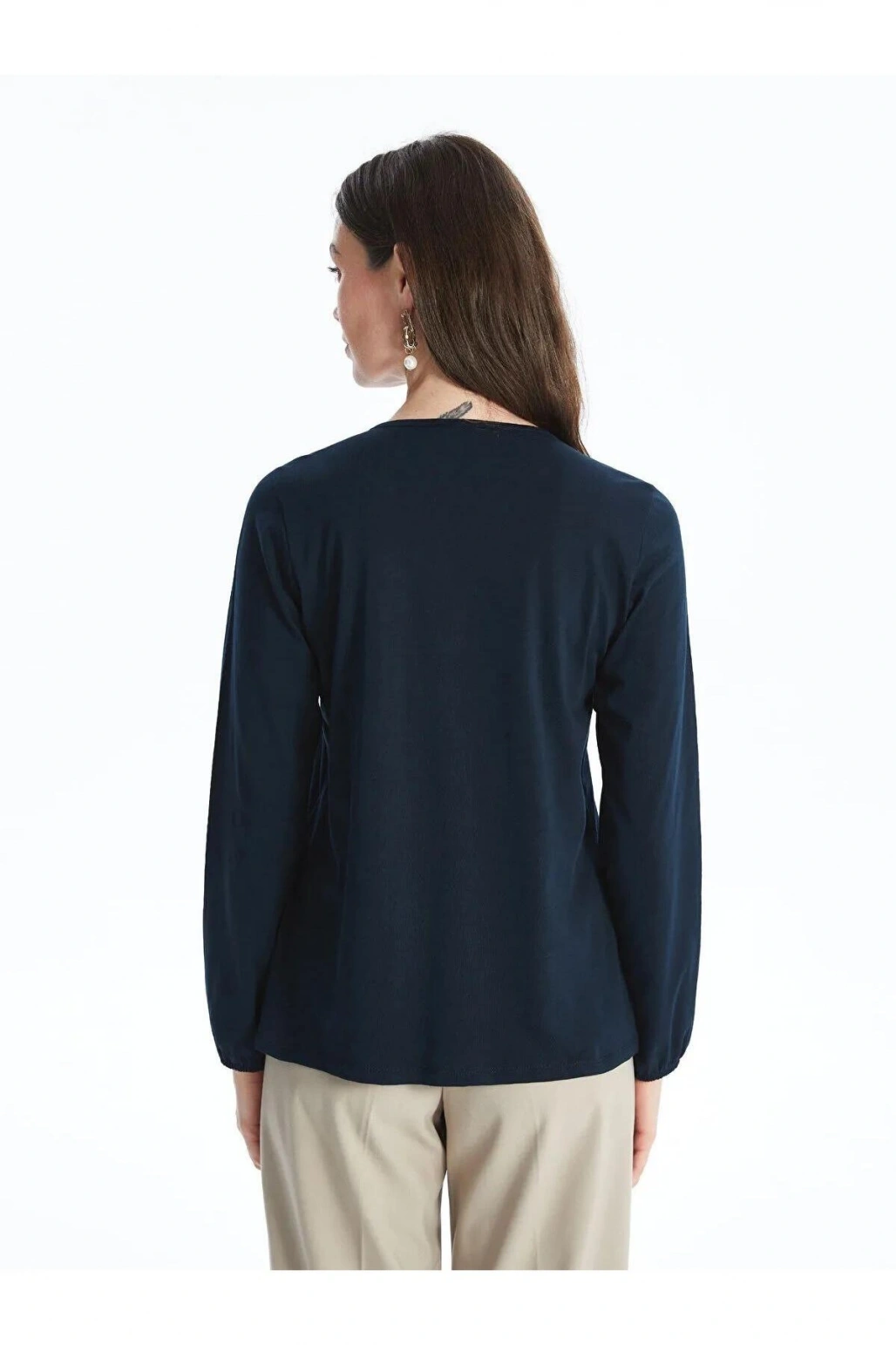 LCW Grace Bağlamalı Yaka Nakışlı Bluz (W5)