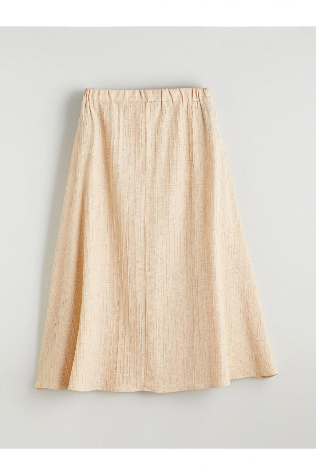 LCW Grace Bej Beli Lastikli Dokulu A Kesim Etek