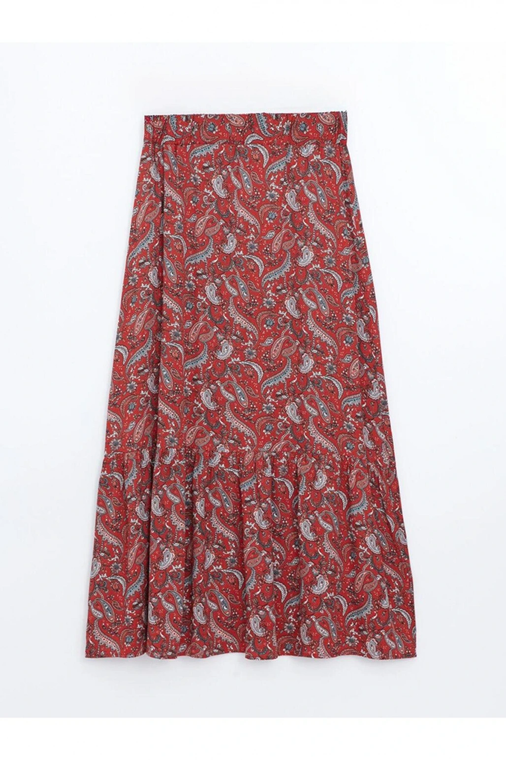 LCW Grace Beli Lastikli Desenli A Kesim Kadın Etek