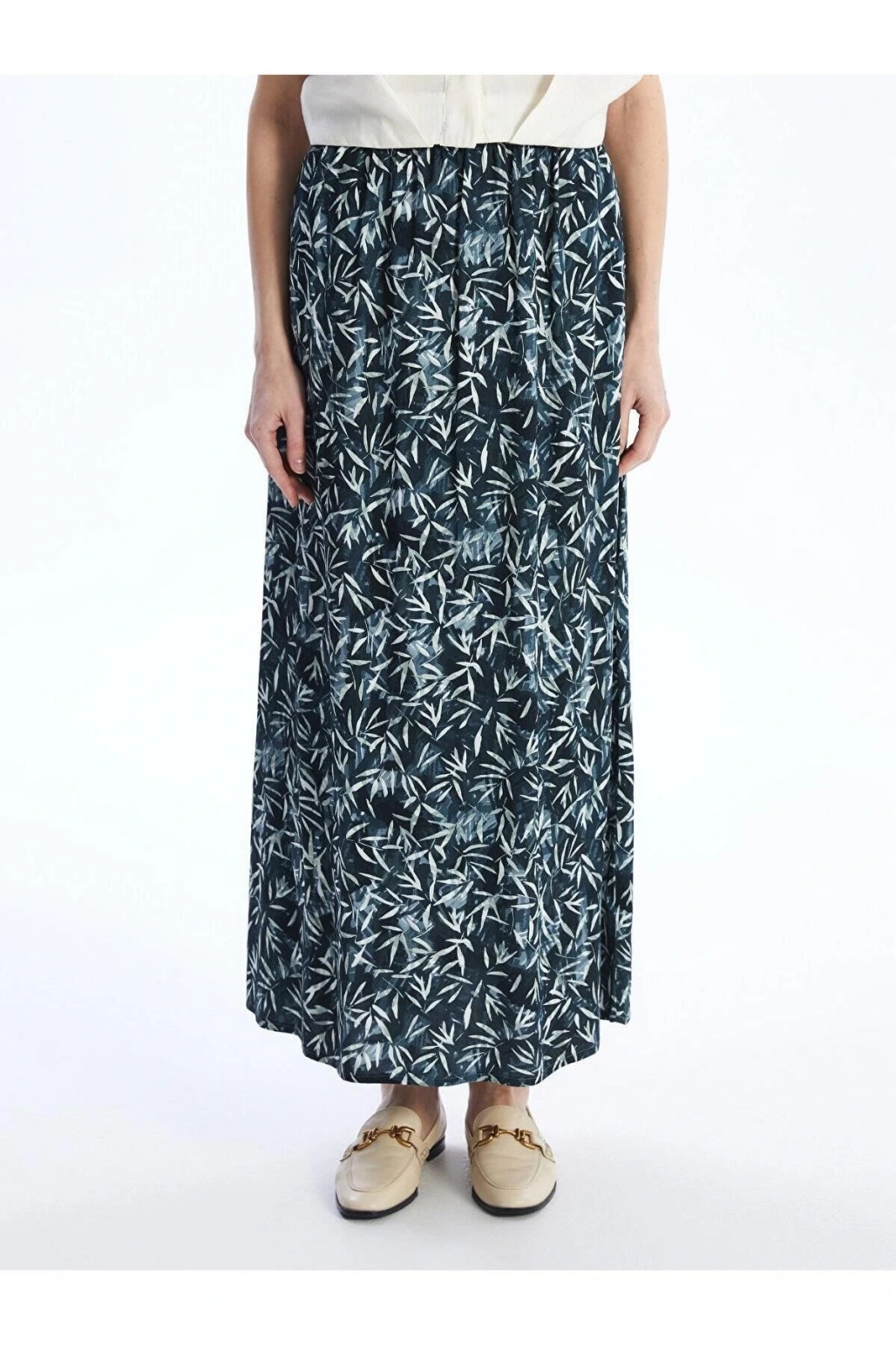 LCW Grace Beli Lastikli Desenli Belmando Kadın Etek