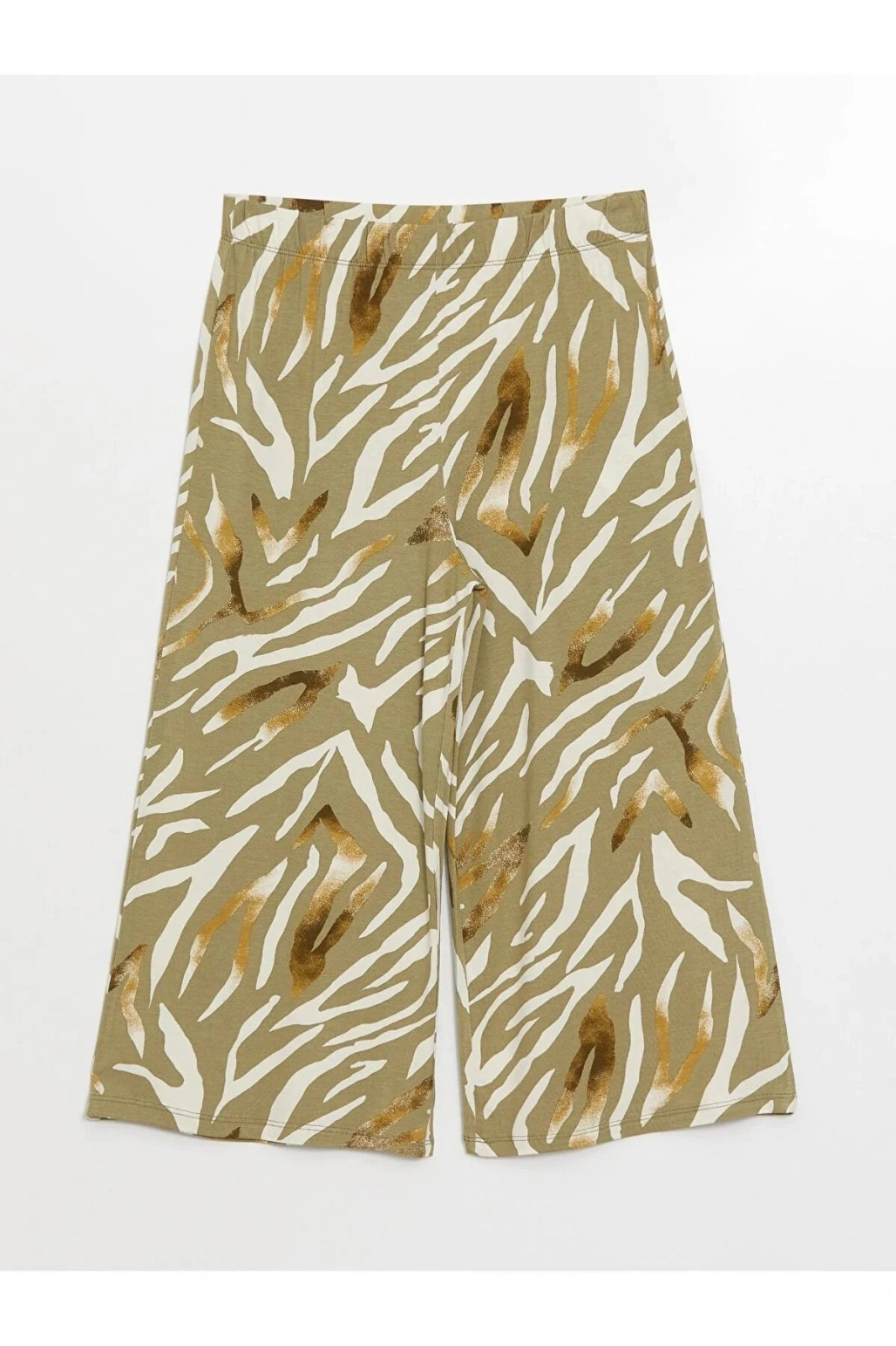 LCW Grace Beli Lastikli Desenli Kadın Kapri ÖZYEKA