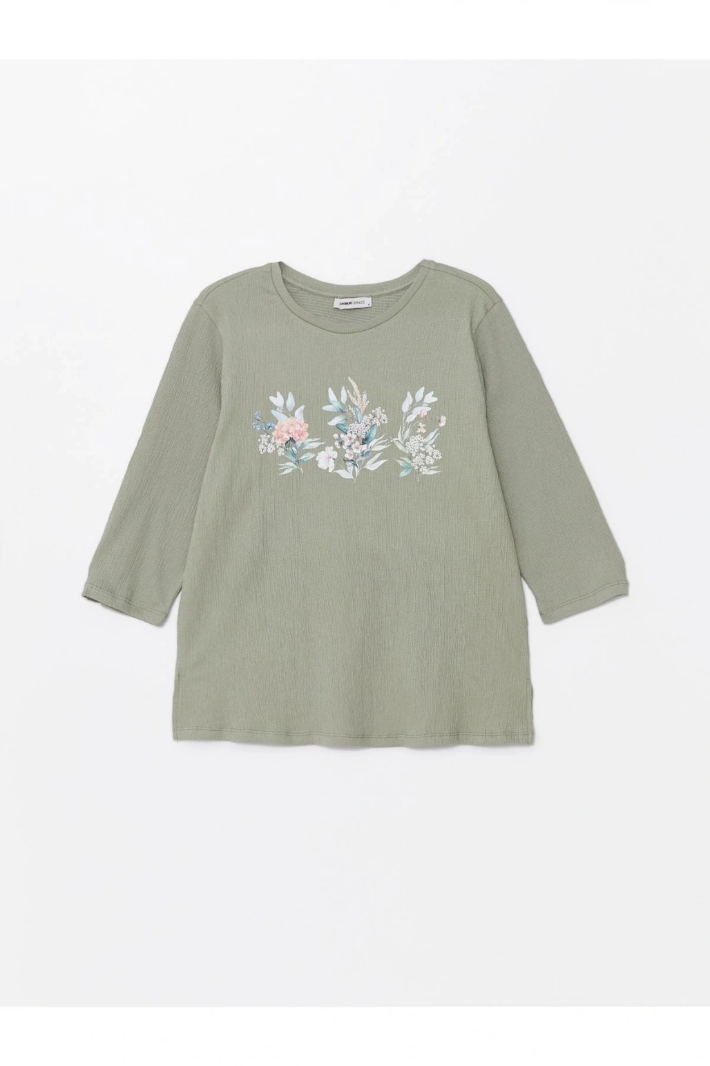 LCW Grace Bisiklet Yaka Çiçek Baskılı Kadın Bluz