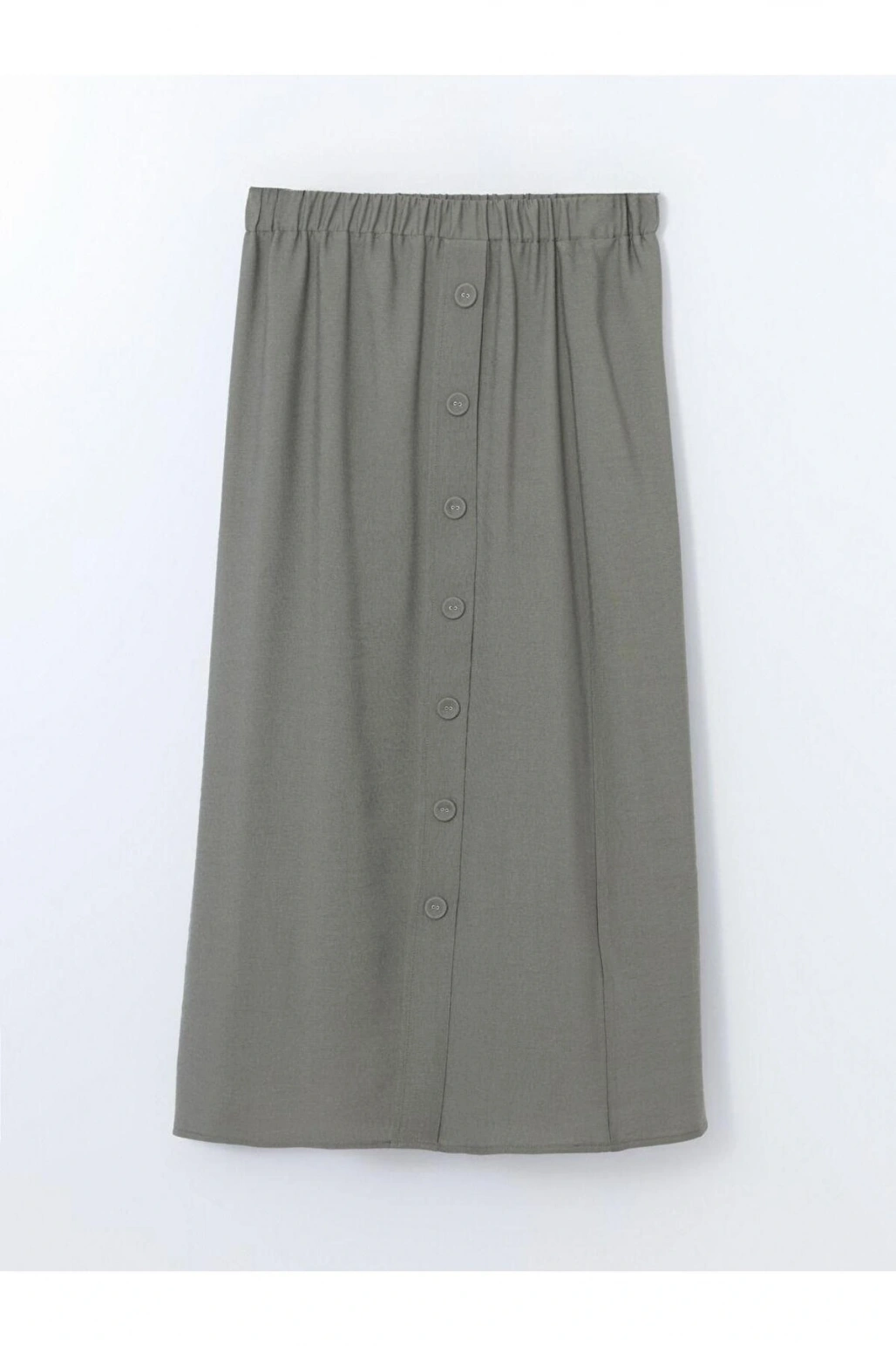 LCW Grace Haki Beli Lastikli Kadın Etek