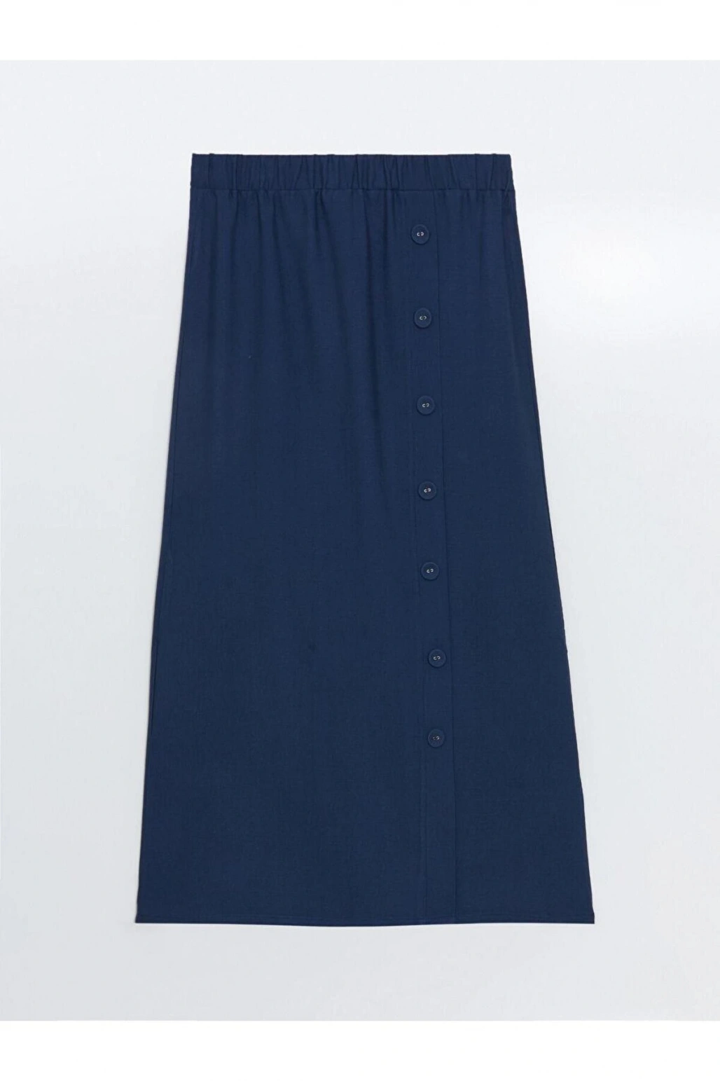 LCW Grace Lacivert Beli Lastikli Kadın Etek