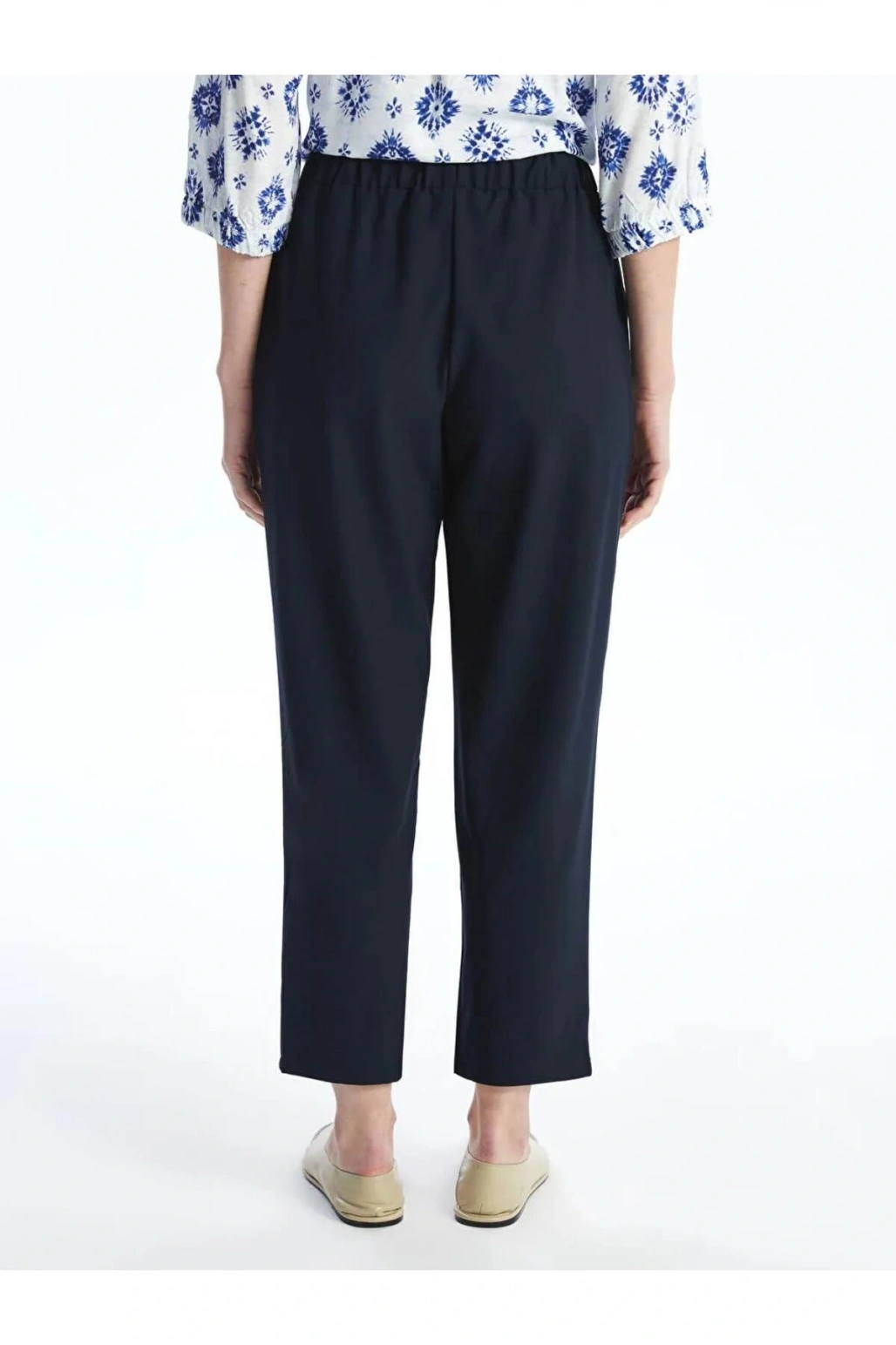 LCW Grace Lacivert Beli Lastikli Kadın Pantolon