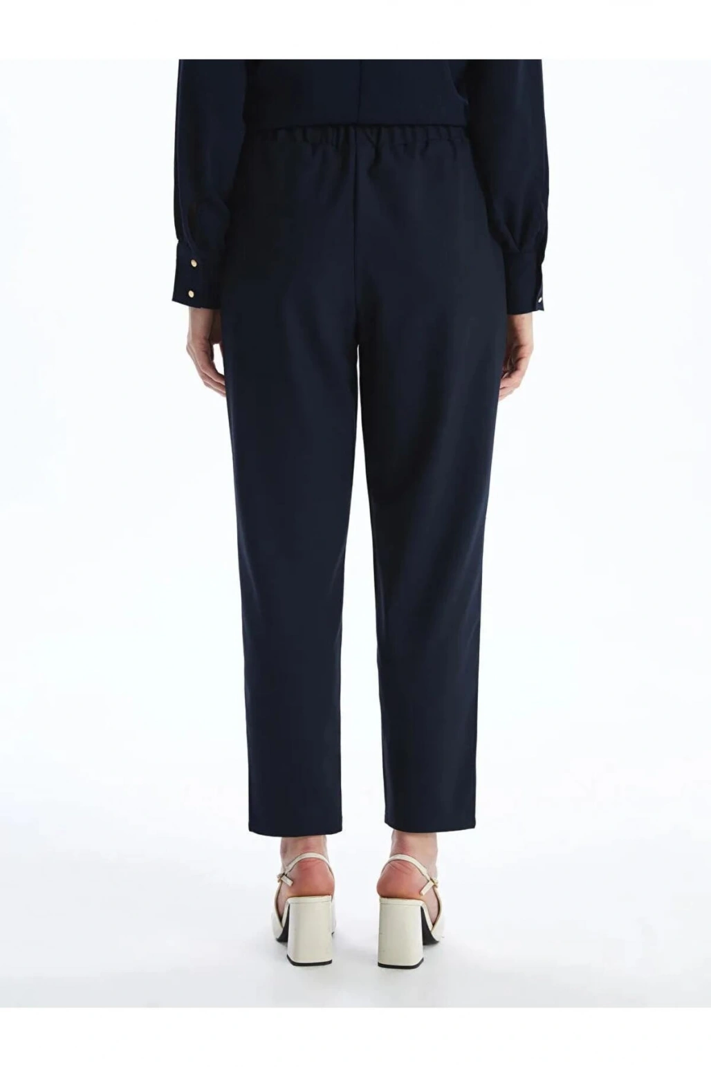 LCW Grace Lacivert Beli Lastikli Kadın Pantolon