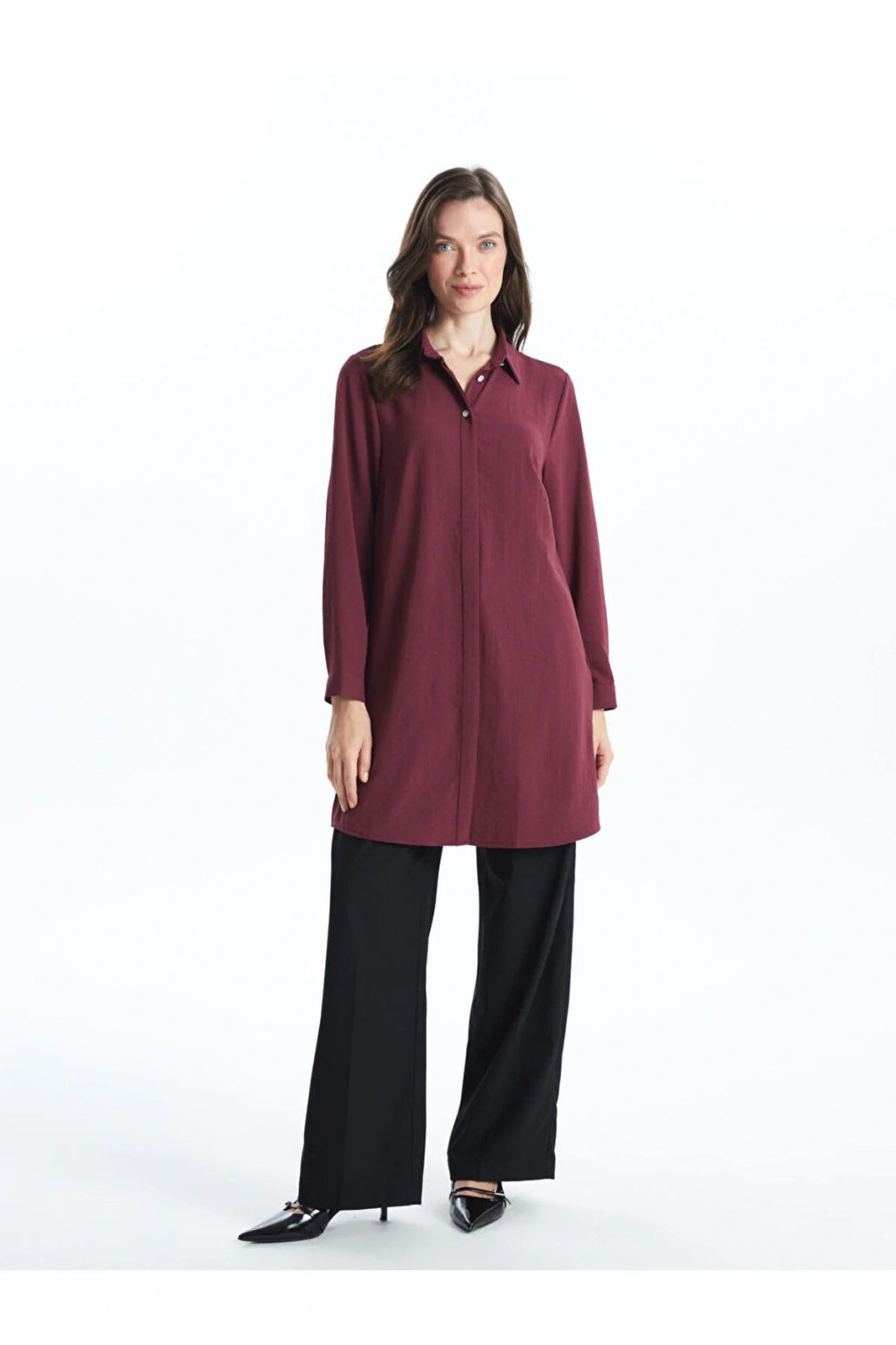 LCW Grace Mürdüm Kadın Gömlek Tunik