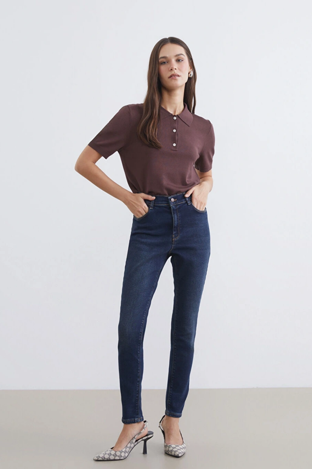 LCW Jeans Indigo Jüpiter Süper Skinny Fit Kadın Jean Pantolon