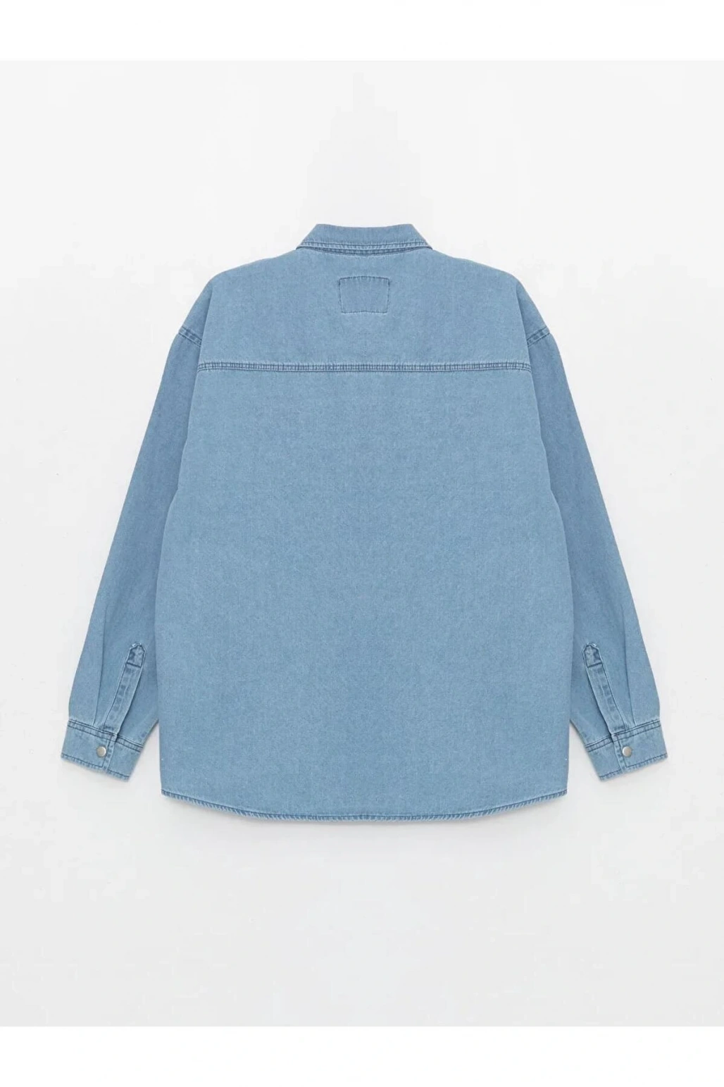 LCW Jeans İndigo Rahat Kalıp Uzun Kollu Erkek Jean Gömlek