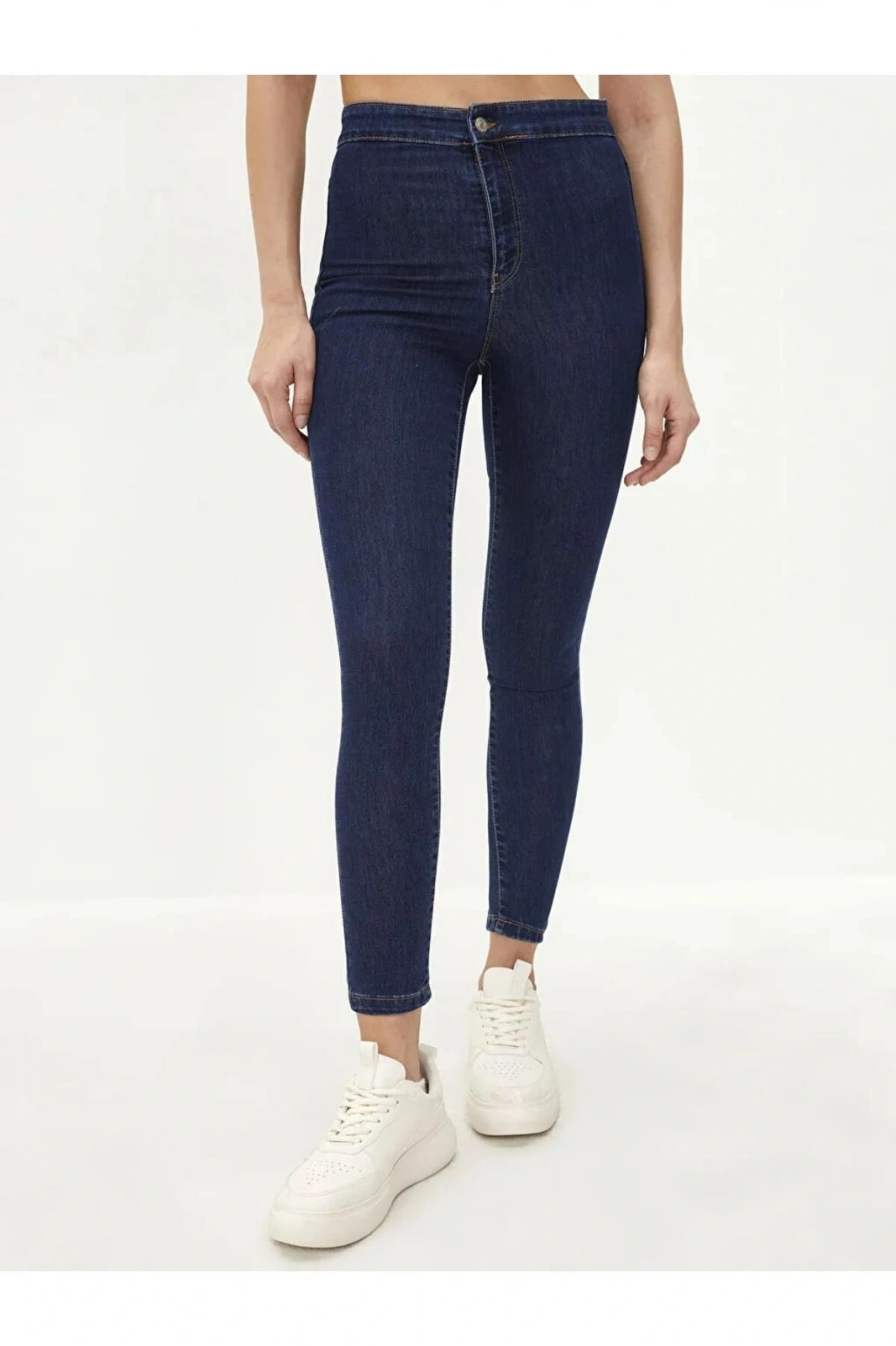 LCW Jeans Indigo Yüksek Bel Jüpiter Süper Skinny Fit Kadın Jean Pantolon