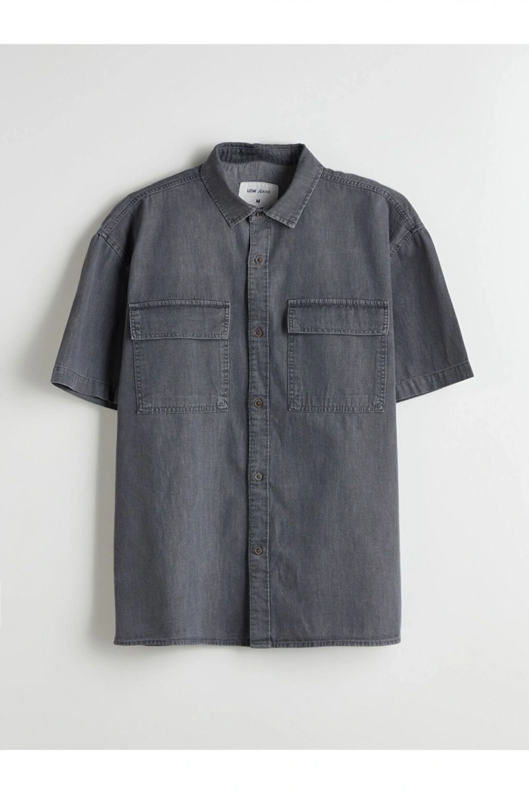 LCW Jeans Rahat Kalıp Kısa Kollu Erkek Jean Gömlek