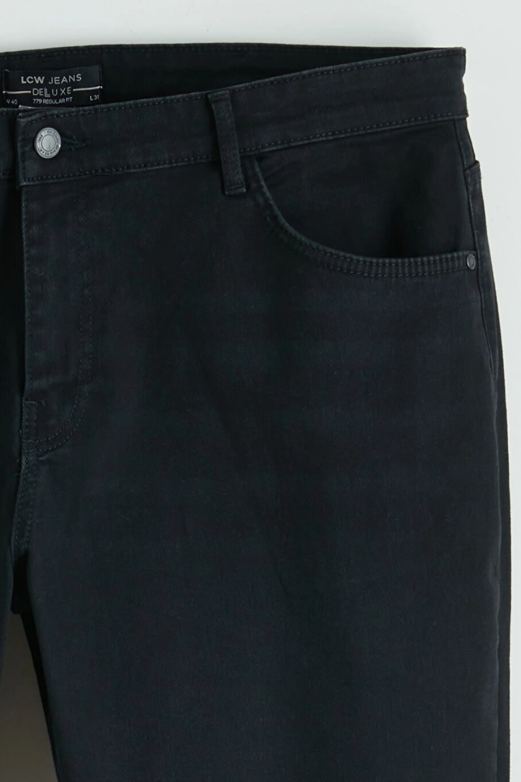 LCW Jeans Siyah 779 Regular Fit Erkek Jean Pantolon