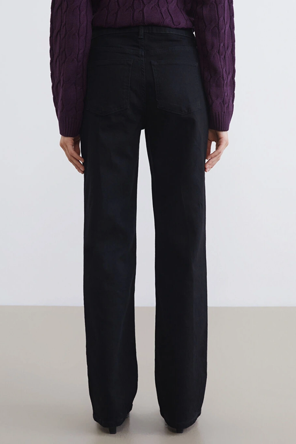 LCW Jeans Siyah Straight Fit Kadın Jean Pantolon