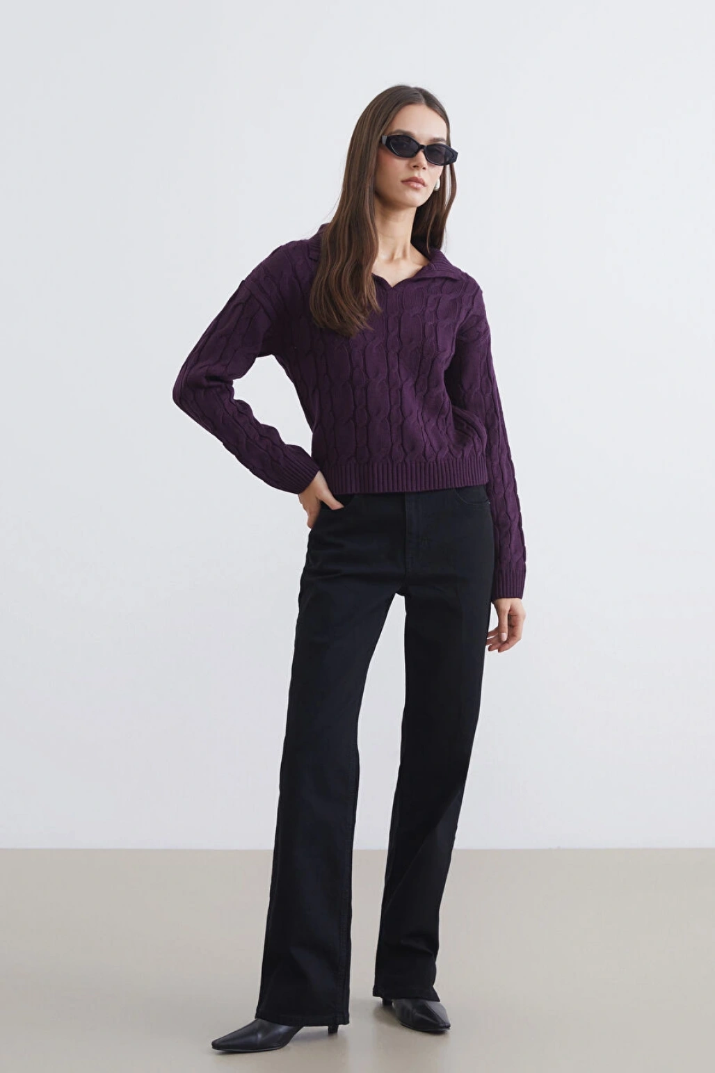 LCW Jeans Siyah Straight Fit Kadın Jean Pantolon