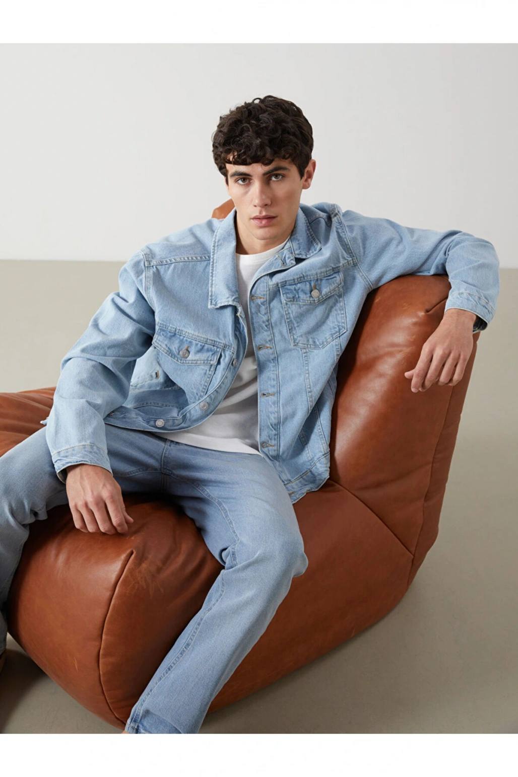 LCW Jeans Standart Kalıp Erkek Jean Ceket