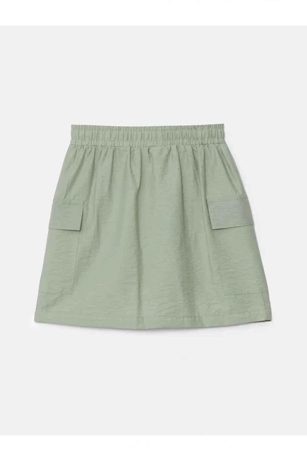 LCW Kids Açık Haki Beli Lastikli Kız Çocuk Kargo Etek