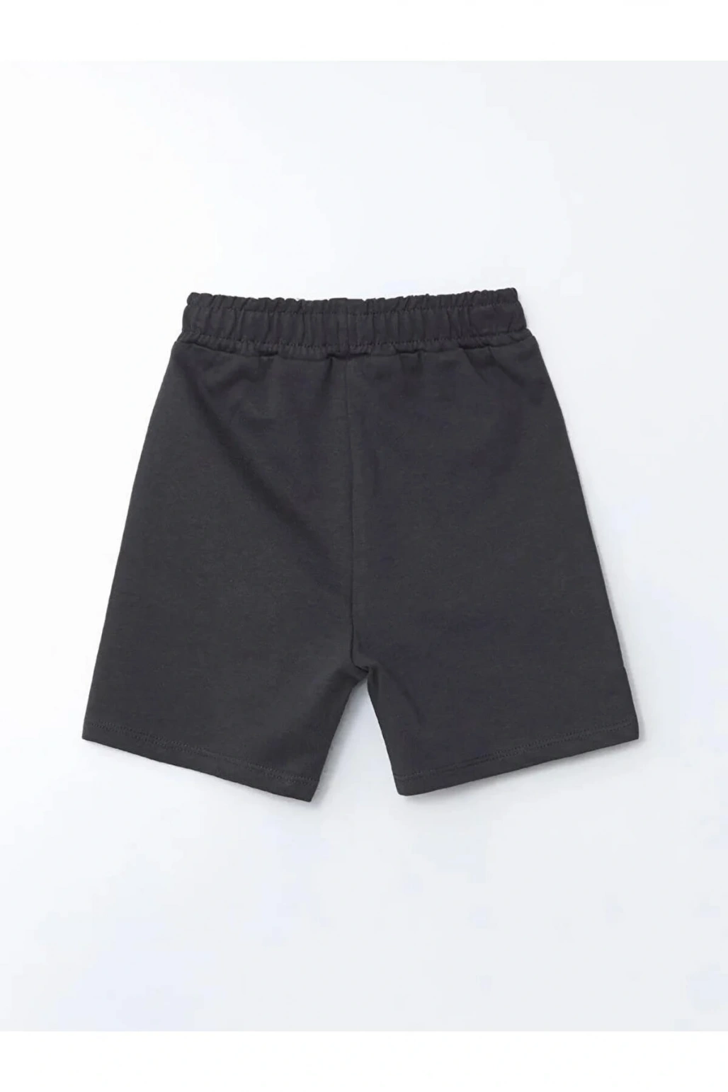 LCW Kids Antrasit Basic Beli Lastikli Pamuklu Erkek Çocuk Şort