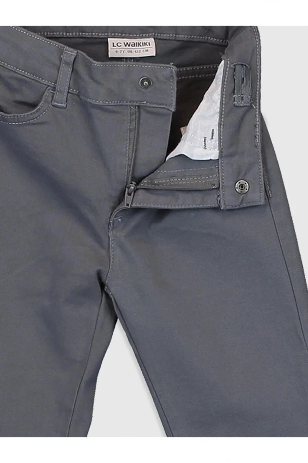 LCW Kids Antrasit Kız Çocuk Slim Pantolon