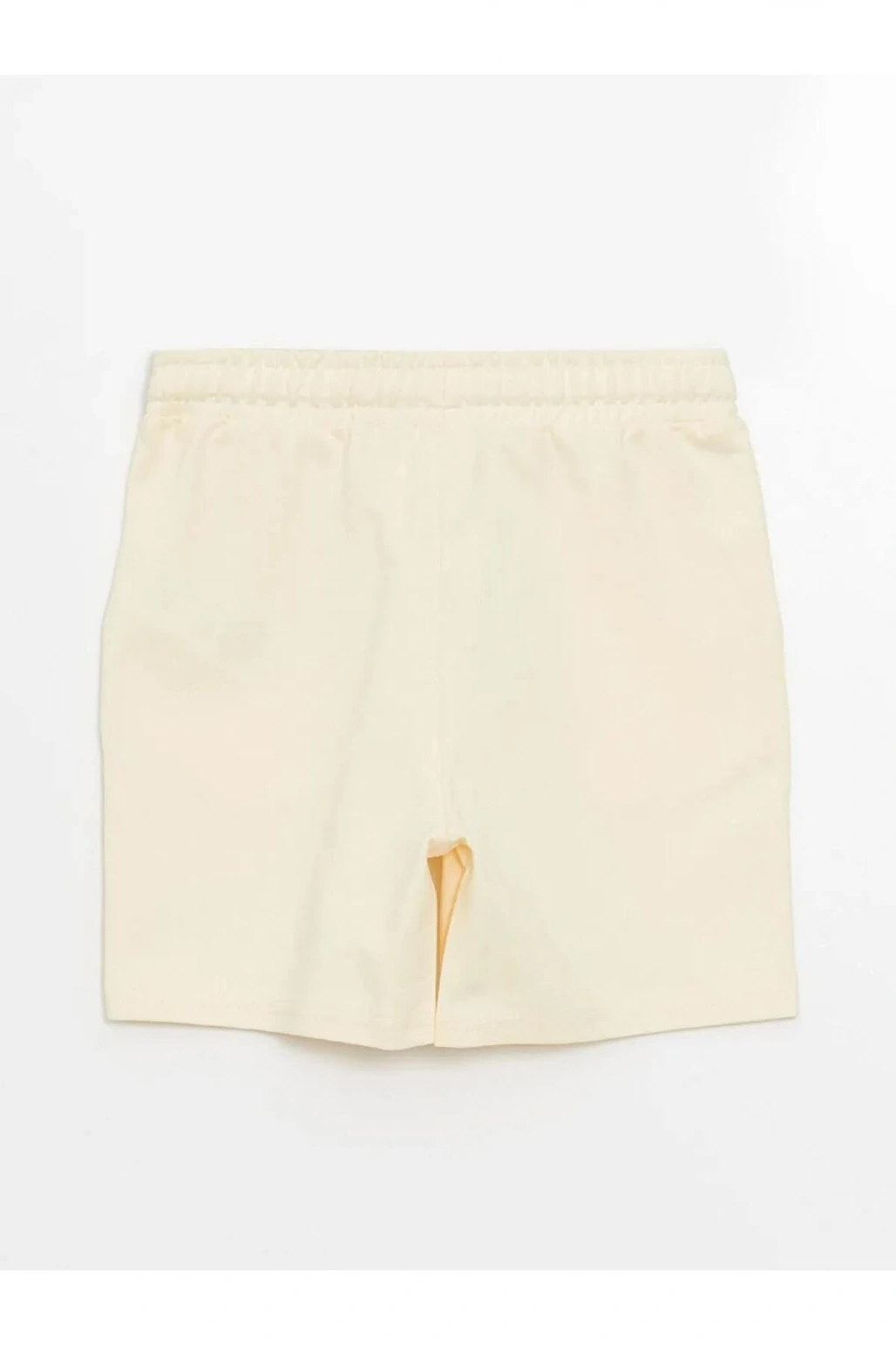 LCW Kids Bej Beli Lastikli Baskılı Erkek Çocuk Şort