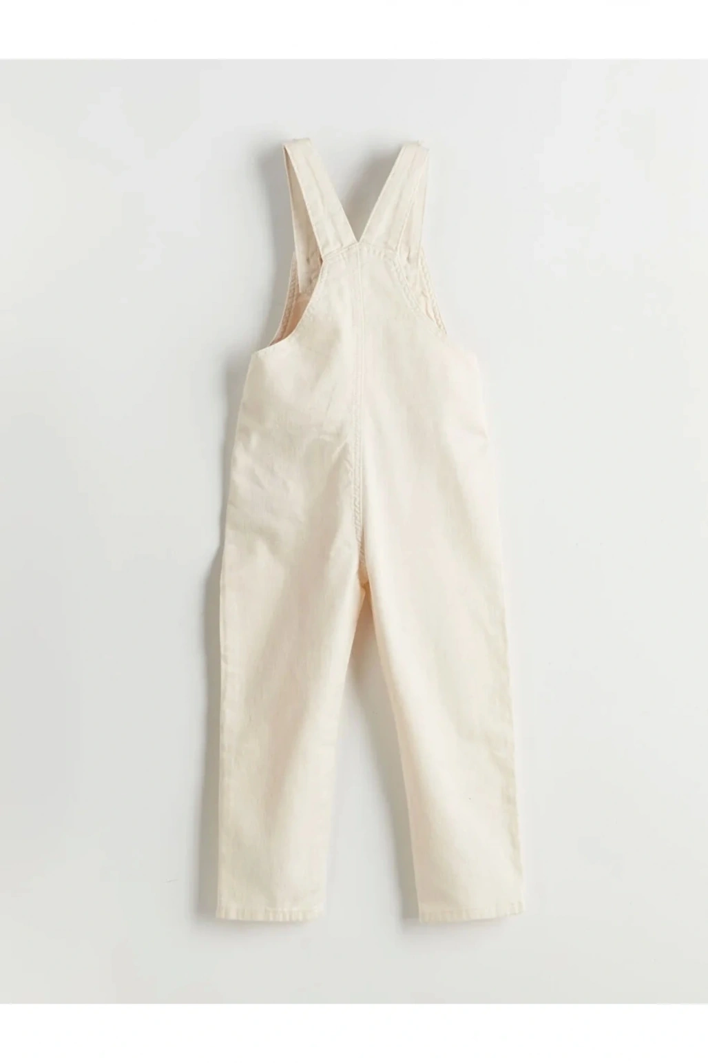 LCW Kids Bej Kare Yaka Gabardin Erkek Çocuk Salopet