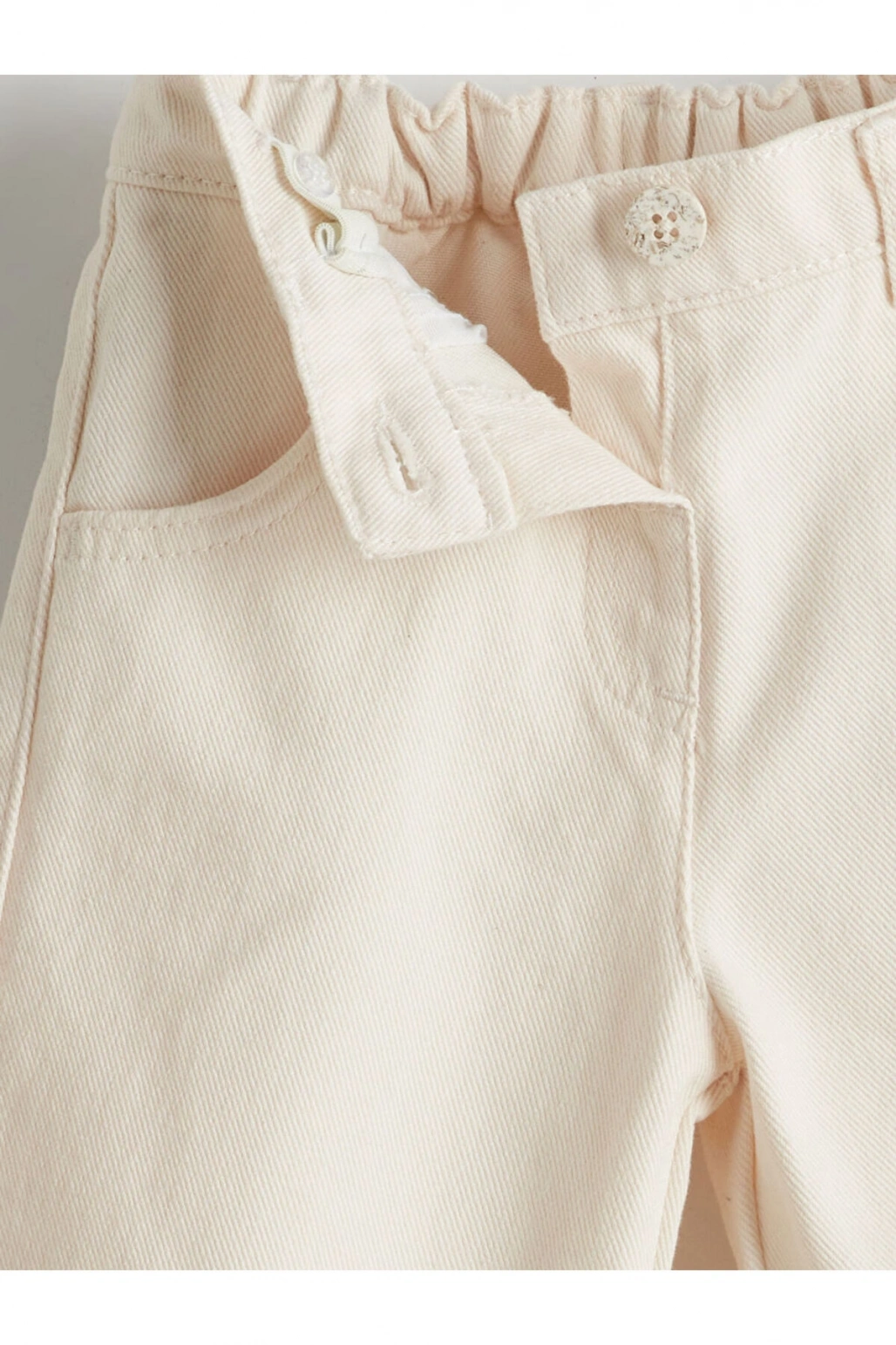 LCW Kids Beli Ayarlanabilir Kız Çocuk Gabardin Pantolon