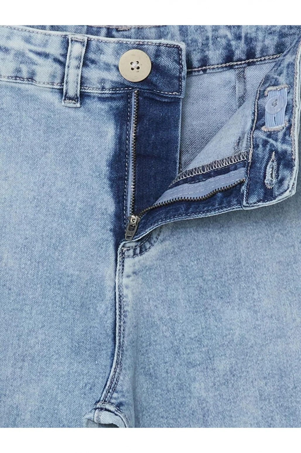 LCW Kids Beli Ayarlanabilir Lastikli Kız Çocuk Jean Pantolon