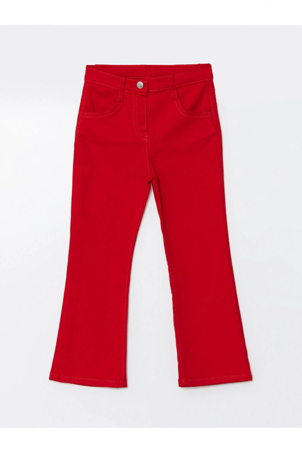 LCW Kids Beli Lastikli Basic Kız Çocuk Pantolon (W4)