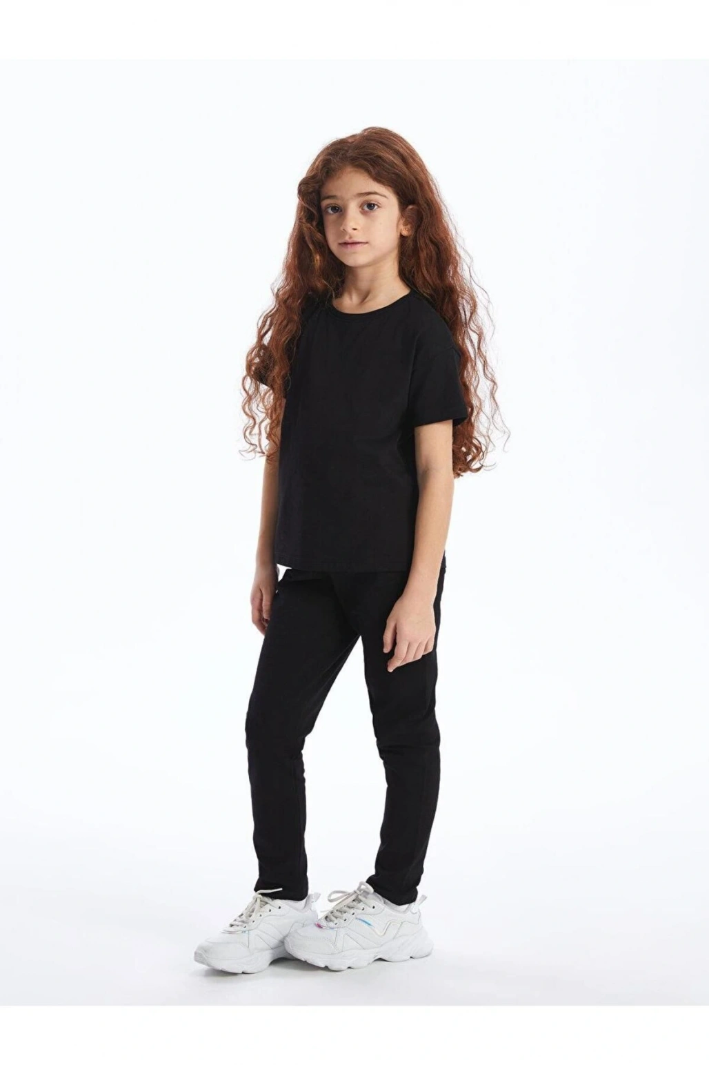 LCW Kids Beli Lastikli Basic Kız Çocuk Uzun Tayt