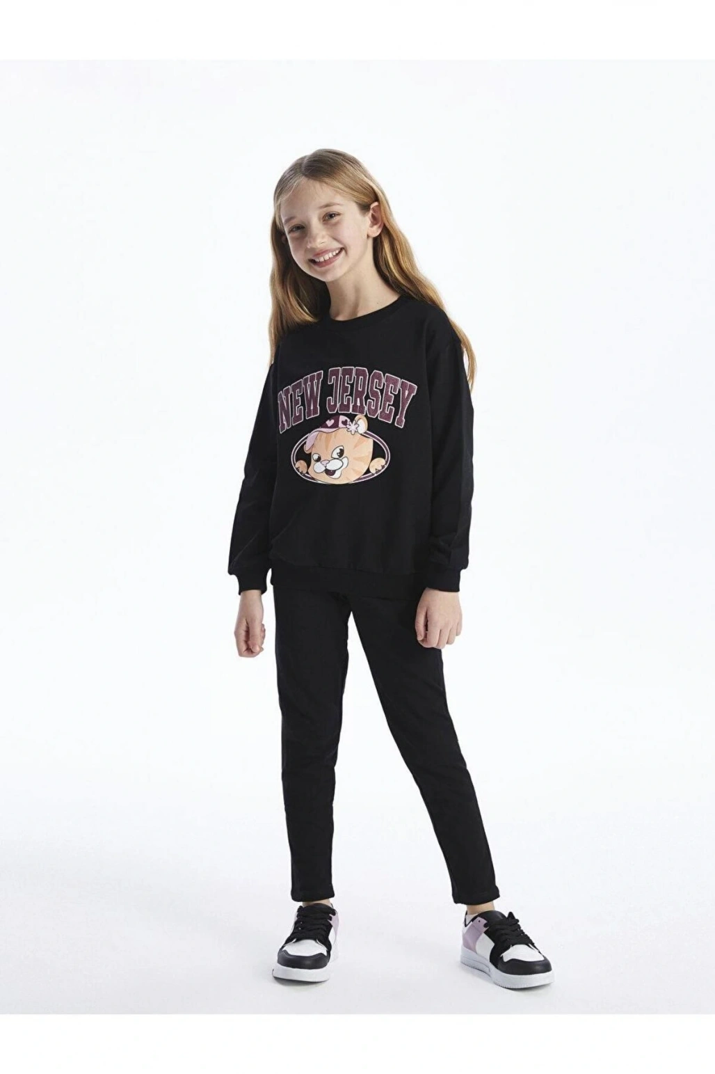 LCW Kids Beli Lastikli Basic Kız Çocuk Uzun Tayt