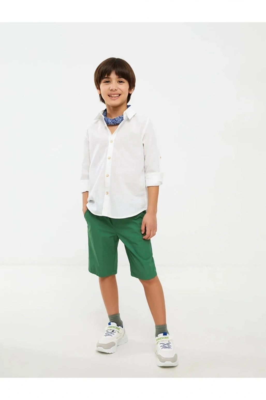 Lcw Kids Beli Lastikli Basic Poplin Erkek Çocuk Şort