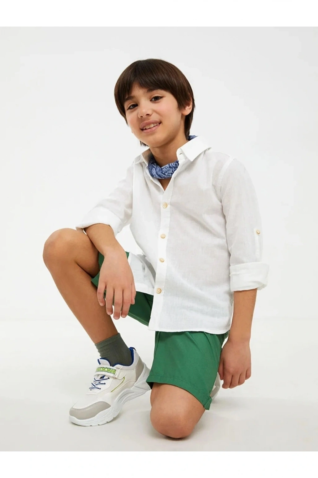 Lcw Kids Beli Lastikli Basic Poplin Erkek Çocuk Şort